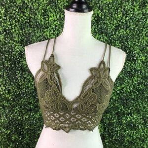 Olive green bralette nwt